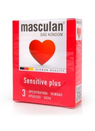 Презервативы Masculan Sensitive plus - 3 шт. - Masculan - купить с доставкой в Уфе