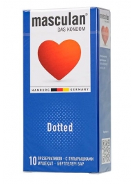 Презервативы с пупырышками Masculan Dotted - 10 шт. - Masculan - купить с доставкой в Уфе