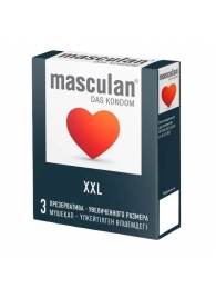 Презервативы увеличенного размера Masculan XXL - 3 шт. - Masculan - купить с доставкой в Уфе