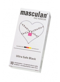 Ультрапрочные презервативы Masculan Ultra Safe Black - 10 шт. - Masculan - купить с доставкой в Уфе