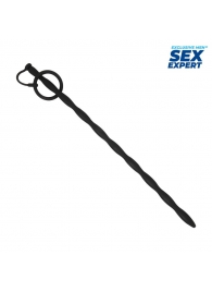 Черный стимулятор уретры Sex Expert - Sex Expert - купить с доставкой в Уфе