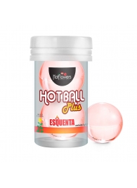 Лубрикант на масляной основе Hot Ball Plus с разогревающим эффектом (2 шарика по 3 гр.) - HotFlowers - купить с доставкой в Уфе