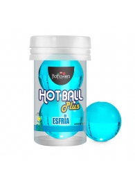 Лубрикант на масляной основе Hot Ball Plus с охлаждающим эффектом (2 шарика по 3 гр.) - HotFlowers - купить с доставкой в Уфе