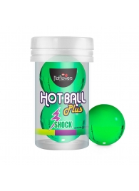 Лубрикант на силиконовой основе Hot Ball Plus с покалывающим эффектом (2 шарика по 3 гр.) - HotFlowers - купить с доставкой в Уфе