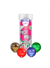 Ароматизированный лубрикант Hot Ball Mix на масляной основе (4 шарика по 3 гр.) - HotFlowers - купить с доставкой в Уфе