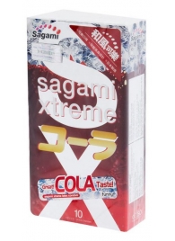 Ароматизированные презервативы Sagami Xtreme COLA - 10 шт. - Sagami - купить с доставкой в Уфе