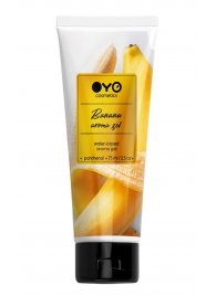 Лубрикант на водной основе OYO Aroma Gel Banana с ароматом банана - 75 мл. - OYO - купить с доставкой в Уфе