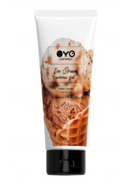 Лубрикант на водной основе OYO Aroma Gel Ice Cream с ароматом пломбира - 75 мл. - OYO - купить с доставкой в Уфе