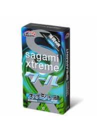 Презервативы Sagami Xtreme Mint с ароматом мяты - 10 шт. - Sagami - купить с доставкой в Уфе