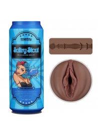 Коричневый мастурбатор-вагина Pleasure Brew Masturbator-Sultry Stout в банке - Lovetoy - в Уфе купить с доставкой