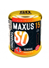 Презервативы анатомической формы Maxus Sensual - 15 шт. - Maxus - купить с доставкой в Уфе