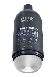 Мастурбатор в бутылке Shower Therapy Deep Cream - Pipedream - в Уфе купить с доставкой