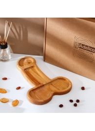 Деревянное блюдо для подачи в форме члена (32,5 х 20 х 1,7 см) - Сима-Ленд - купить с доставкой в Уфе