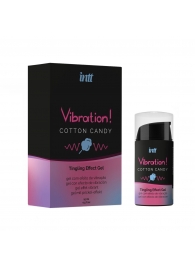 Жидкий вибратор Vibration Cotton Candy с ароматом сахарной ваты - 15 мл. - INTT - купить с доставкой в Уфе