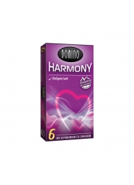 Презервативы с рёбрышками Domino Harmony - 6 шт. - Domino - купить с доставкой в Уфе