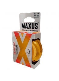 Презервативы анатомической формы Maxus Sensual - 3 шт. - Maxus - купить с доставкой в Уфе