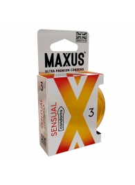 Презервативы анатомической формы Maxus Sensual - 3 шт. - Maxus - купить с доставкой в Уфе