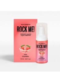 Жидкий вибратор Nuei Rock Me! с ароматом клубники - 20 мл. - Nuei cosmetics - купить с доставкой в Уфе