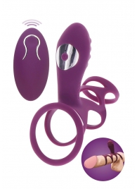 Фиолетовая эрекционная вибронасадка Halo Halo C-Ring Sleeve - Toy Joy - в Уфе купить с доставкой