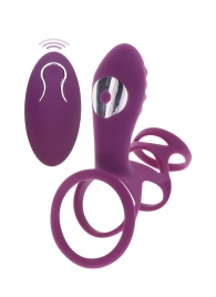 Фиолетовая эрекционная вибронасадка Halo Halo C-Ring Sleeve - Toy Joy - в Уфе купить с доставкой