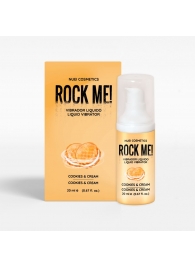 Жидкий вибратор Nuei Rock Me! с ароматом печенья и сливок - 20 мл. - Nuei cosmetics - купить с доставкой в Уфе