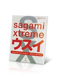 Ультратонкий презерватив Sagami Xtreme SUPERTHIN - 1 шт. - Sagami - купить с доставкой в Уфе