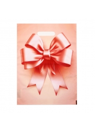 Пакет с принтом в виде банта с вырубной ручкой (30х40 см) - Сима-Ленд - купить с доставкой в Уфе