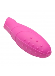 Розовая насадка на палец с вибрацией Bang Her Silicone G-Spot Finger Vibe - XR Brands