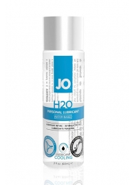 Охлаждающий лубрикант на водной основе JO Personal Lubricant H2O COOLING - 60 мл. - System JO - купить с доставкой в Уфе