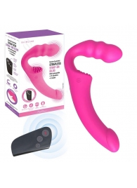 Розовый безремневой страпон Straples Strap-On Dildo - Erokay - купить с доставкой в Уфе