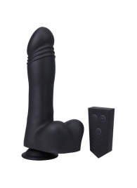 Черная мини-машина на присоске Piston Thruster - Doc Johnson - купить с доставкой в Уфе