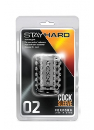 Прозрачная насадка на пенис с шишечками STAY HARD COCK SLEEVE 02 CLEAR - Blush Novelties - в Уфе купить с доставкой