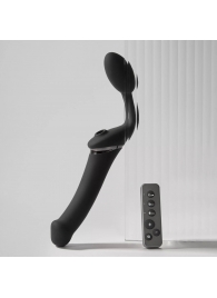 Черный безремневой вибрострапон Strap-On-Me Multi Orgasm Size XL - Strap-on-me купить в Уфе с доставкой в Orgasmix.ru Черный безремневой вибрострапон Strap-On-Me Multi Orgasm Size XL - Strap-on-me - купить с доставкой в Уфе