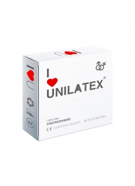 Ультратонкие презервативы Unilatex Ultra Thin - 3 шт. - Unilatex - купить с доставкой в Уфе