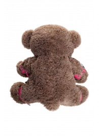 Бондажный набор: бурый мишка с розовыми оковами и наручниками - Pecado - купить с доставкой в Уфе