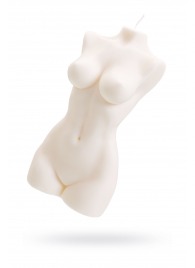 Белая интерьерная свеча в форме женского торса - 850 гр. - Pecado - купить с доставкой в Уфе