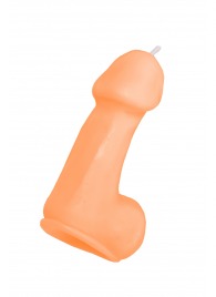 Оранжевая свеча в форме пениса - 47 гр. - Pecado - купить с доставкой в Уфе