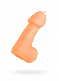 Оранжевая свеча в форме пениса - 47 гр. - Pecado - купить с доставкой в Уфе