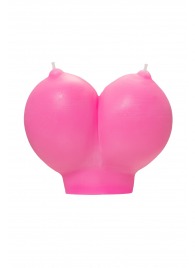 Розовая свеча «Сиськи» - 150 гр. - Pecado - купить с доставкой в Уфе