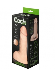 Телесный фаллоудлинитель с мошонкой Cock Next - 19 см. - LOVETOY (А-Полимер) - в Уфе купить с доставкой