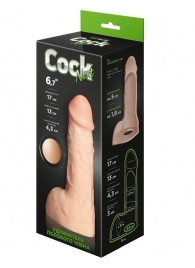 Телесный фаллоудлинитель с мошонкой Cock Next - 17 см. - LOVETOY (А-Полимер) - в Уфе купить с доставкой