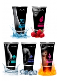 Набор из 5 лубрикантов JUJU (увлажняющий, Hot+, Long, Anal, малина) - JuJu - купить с доставкой в Уфе Набор из 5 лубрикантов JUJU (увлажняющий, Hot+, Long, Anal, малина) - JuJu - купить с доставкой в Уфе