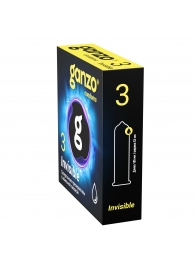 Супертонкие презервативы Ganzo Invisible - 3 шт. - Ganzo - купить с доставкой в Уфе
