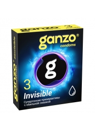 Супертонкие презервативы Ganzo Invisible - 3 шт. - Ganzo - купить с доставкой в Уфе