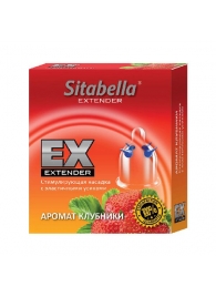 Стимулирующая насадка Sitabella Extender  Клубника - Sitabella - купить с доставкой в Уфе