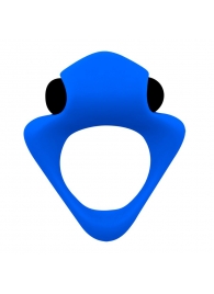 Синее эрекционное кольцо Wooomy Tribeс с вибрацией - Adrien Lastic - в Уфе купить с доставкой