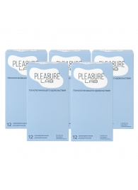 Набор из 5 упаковок ультратонких презервативов Pleasure Lab (по 12 шт.) - Pleasure Lab - купить с доставкой в Уфе Набор из 5 упаковок ультратонких презервативов Pleasure Lab (по 12 шт.) - Pleasure Lab - купить с доставкой в Уфе