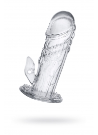 Прозрачная насадка на пенис Uco - 13 см. - A-toys - в Уфе купить с доставкой