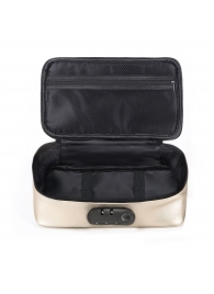 Золотистая сумочка для хранения игрушек Discreet Box - Dorcel - купить с доставкой в Уфе