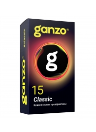 Классические презервативы с обильной смазкой Ganzo Classic - 15 шт. - Ganzo - купить с доставкой в Уфе